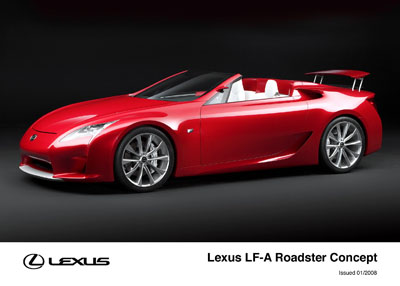 Lexus LFA Roadster Concept 2008 1
